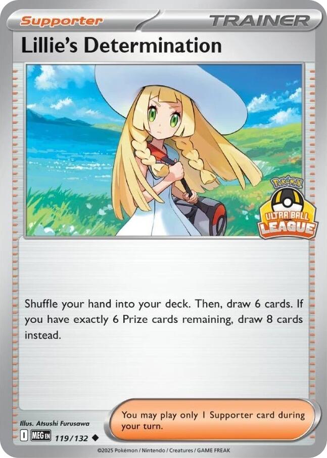 Lillie's Determination (119/132) (Ultra Ball League) [League & Championship Cards] | Card Citadel
