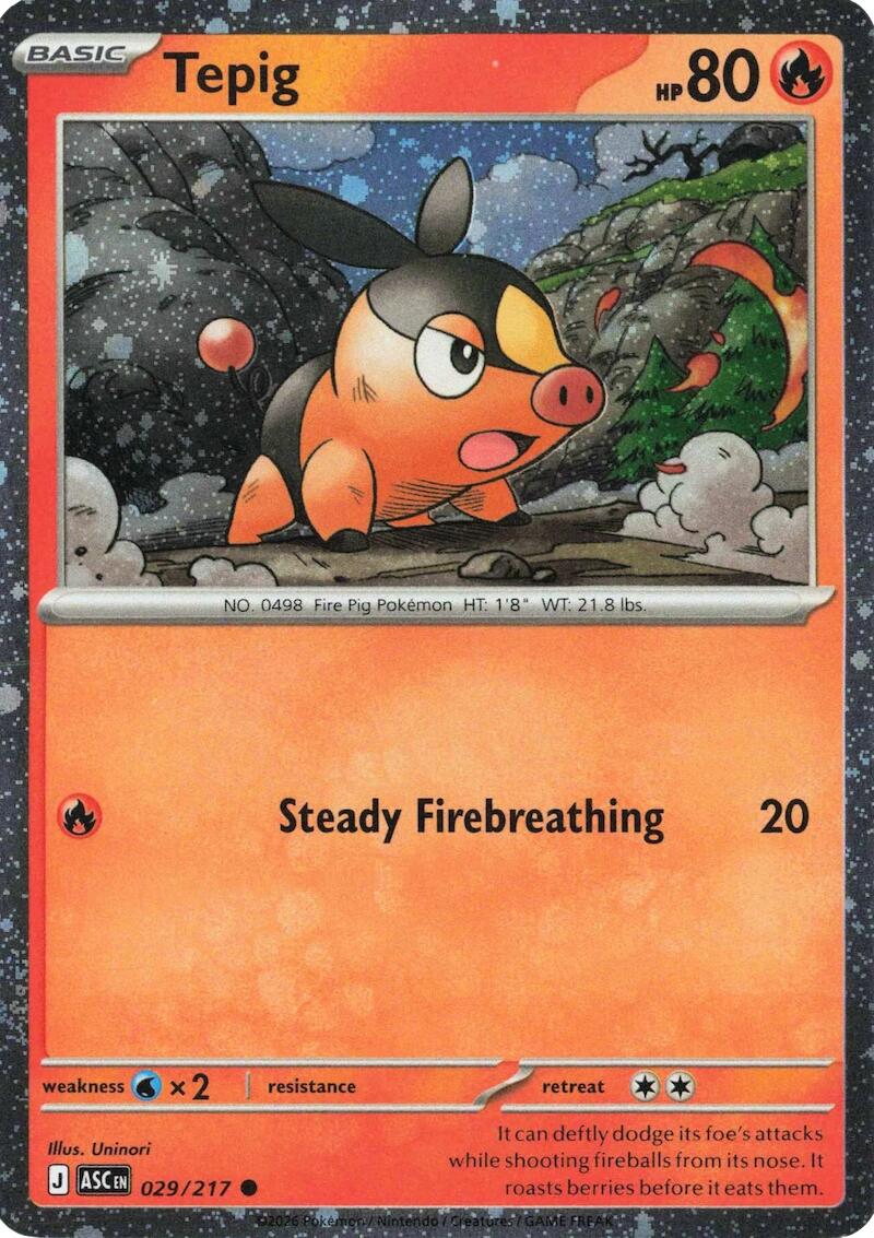 Tepig (029/217) (Cosmos Holo) [Miscellaneous Cards] | Card Citadel