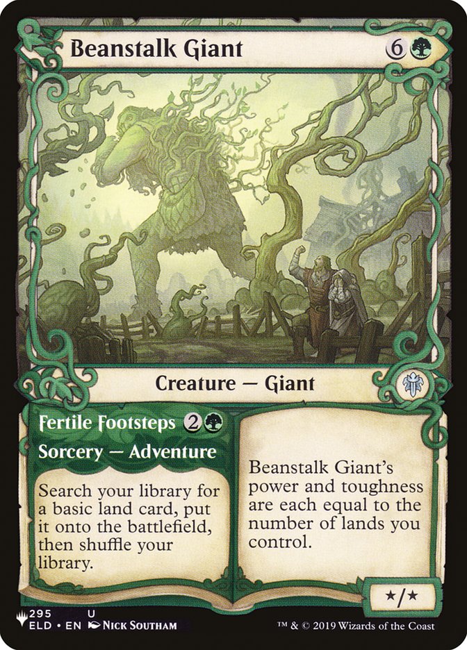 Beanstalk Giant // Fertile Footsteps (Showcase) [The List] | Card Citadel