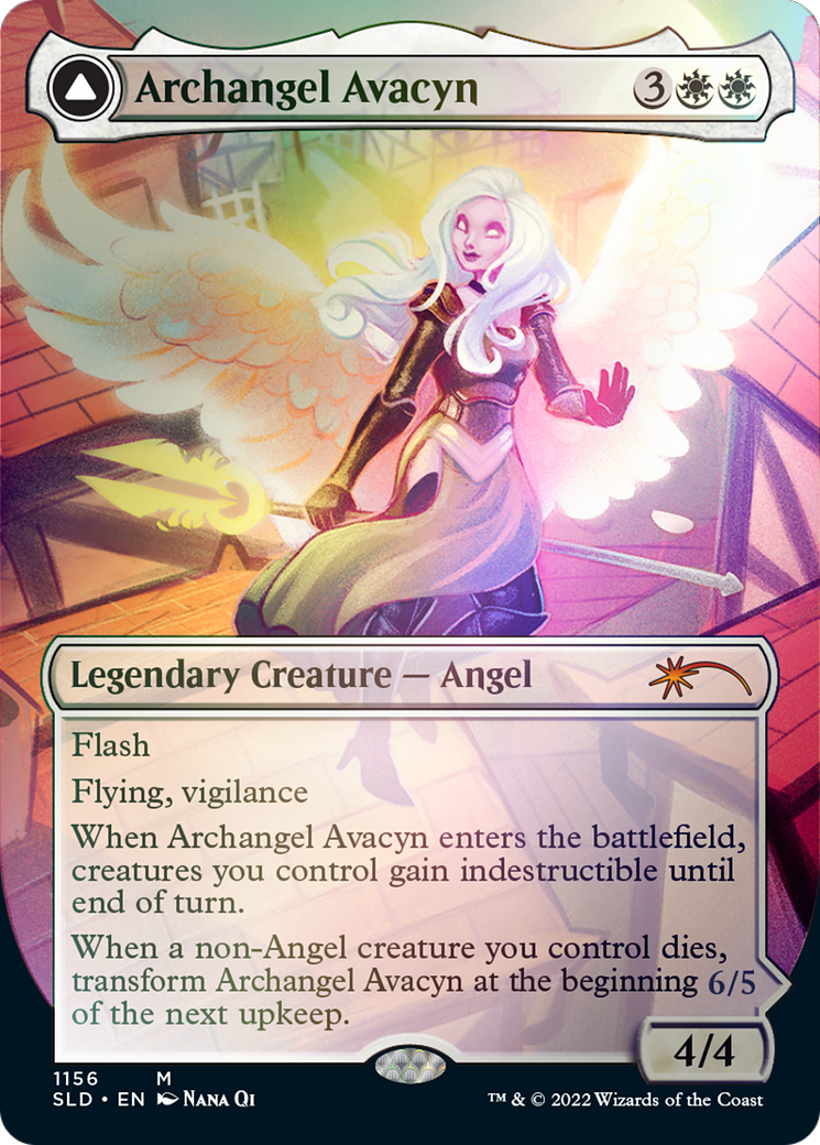 Archangel Avacyn // Avacyn, the Purifier (Borderless) [Secret Lair: From Cute to Brute] | Card Citadel