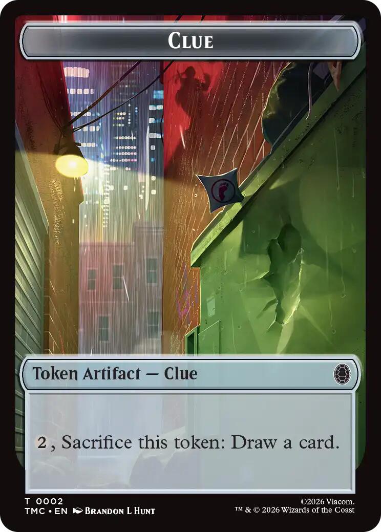 Clue // Rat Double-Sided Token [Teenage Mutant Ninja Turtles Commander Tokens] | Card Citadel