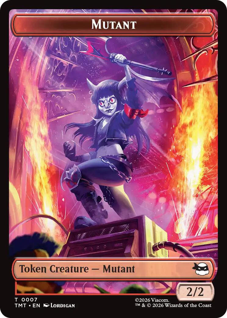 Mutant // Ninja Turtle Spirit Double-Sided Token [Teenage Mutant Ninja Turtles Tokens] | Card Citadel