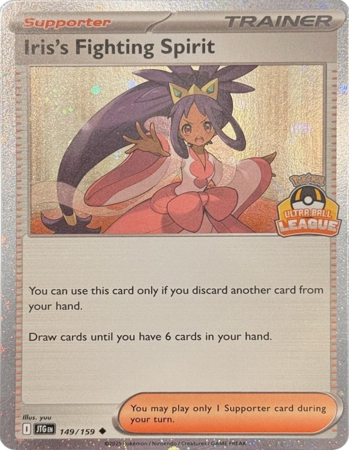 Iris's Fighting Spirit (149/159) (Ultra Ball League) [League & Championship Cards] | Card Citadel