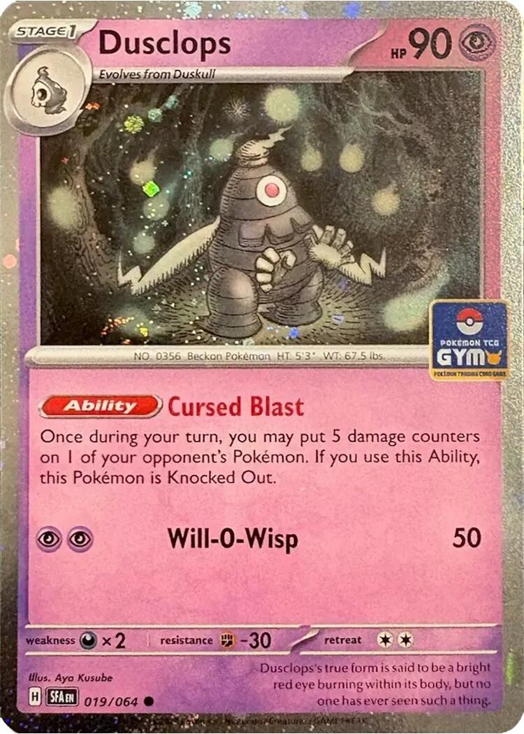 Dusclops (019/064) (Southeast Asia Exclusive) [League & Championship Cards] | Card Citadel