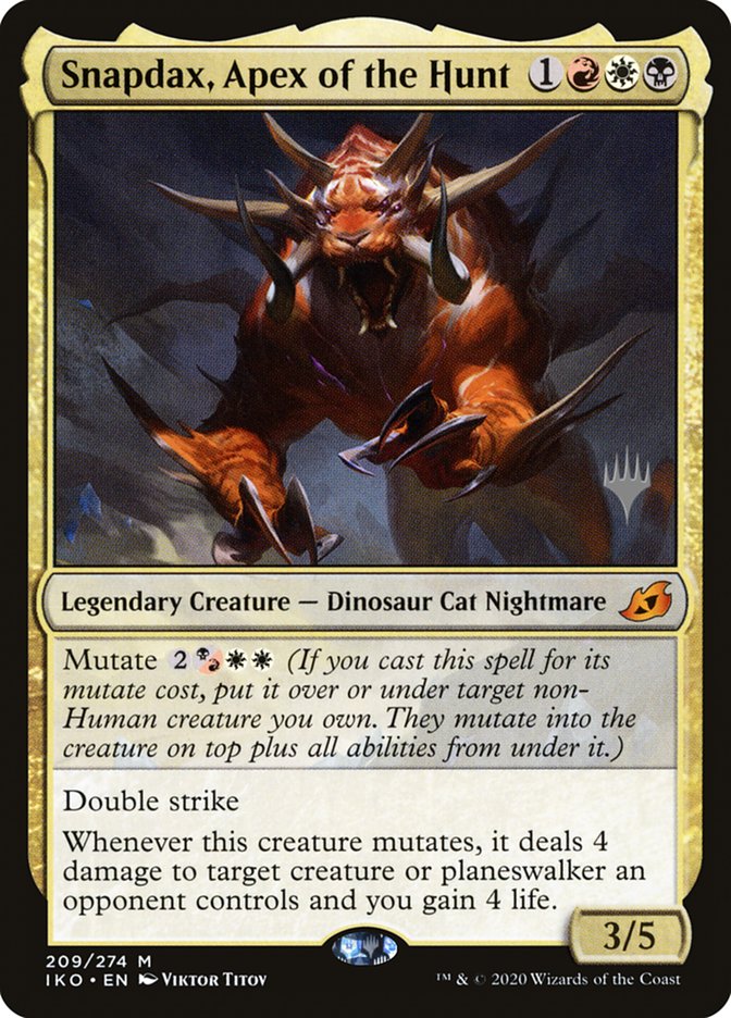 Snapdax, Apex of the Hunt (Promo Pack) [Ikoria: Lair of Behemoths Promos] | Card Citadel