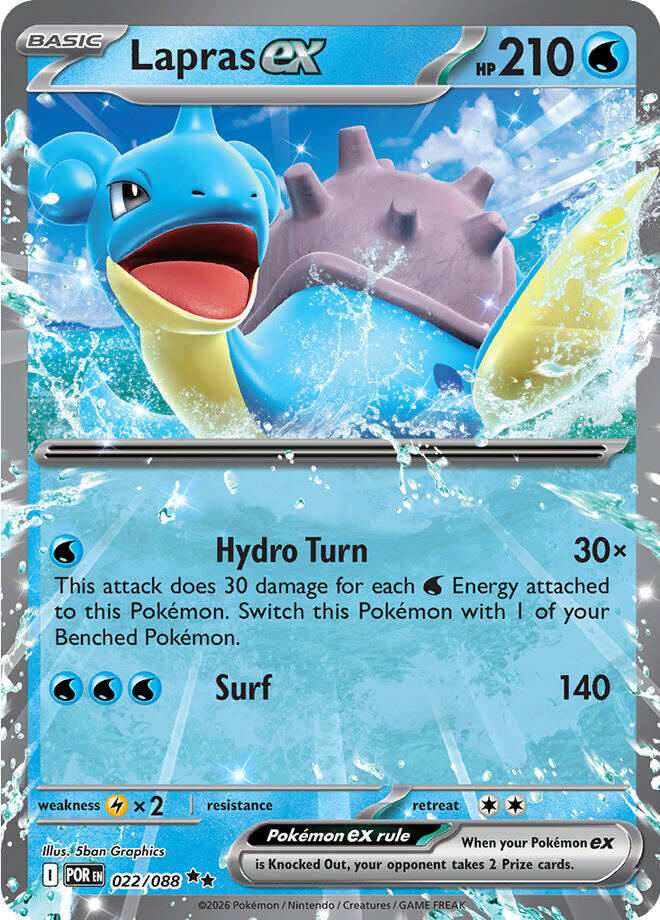 Lapras ex (022/088) [Mega Evolution: Perfect Order] | Card Citadel