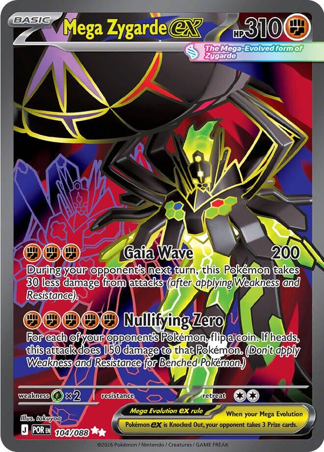 Mega Zygarde ex (104/088) [Mega Evolution: Perfect Order] | Card Citadel