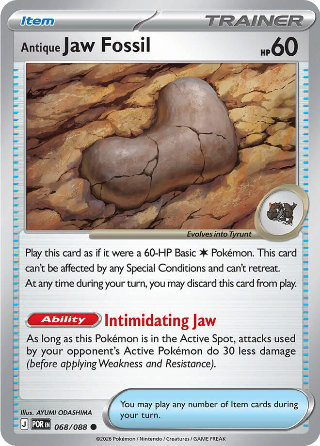 Antique Jaw Fossil (068/088) [Mega Evolution: Perfect Order] | Card Citadel