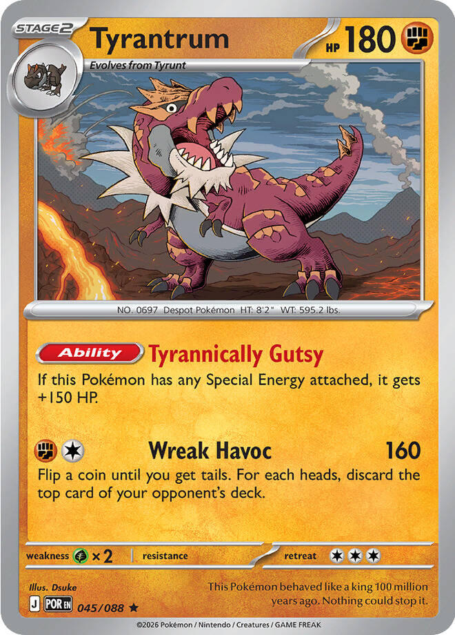 Tyrantrum (045/088) [Mega Evolution: Perfect Order] | Card Citadel