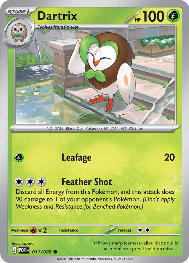 Dartrix (011/088) [Mega Evolution: Perfect Order] | Card Citadel