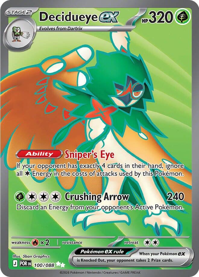 Decidueye ex (100/088) [Mega Evolution: Perfect Order] | Card Citadel