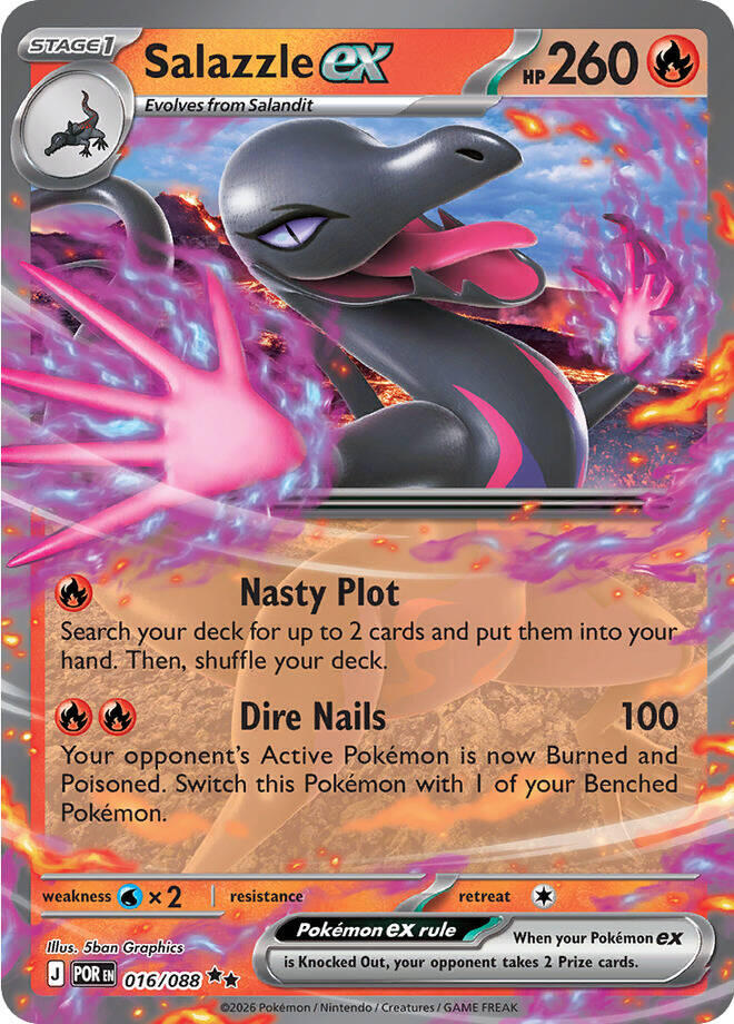 Salazzle ex (016/088) [Mega Evolution: Perfect Order] | Card Citadel