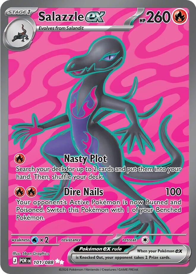 Salazzle ex (101/088) [Mega Evolution: Perfect Order] | Card Citadel