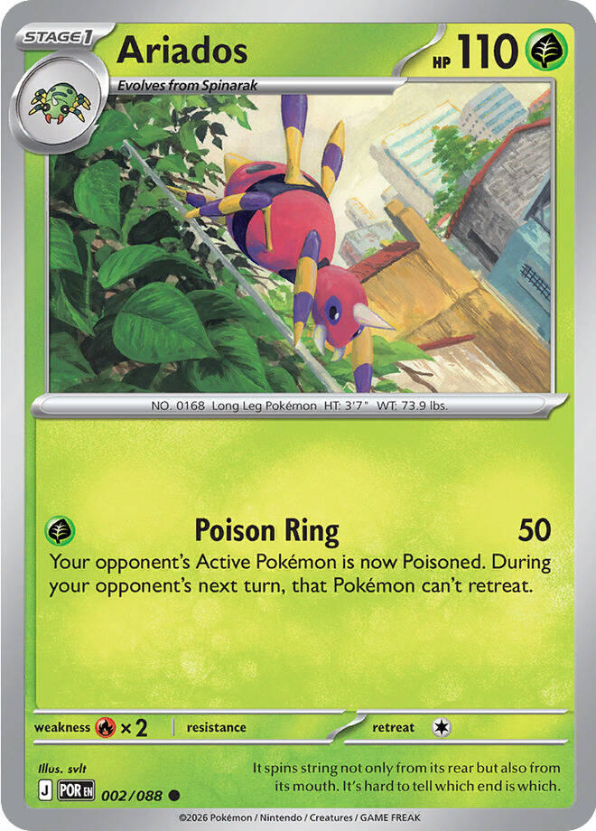 Ariados (002/088) [Mega Evolution: Perfect Order] | Card Citadel