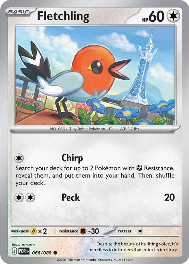Fletchling (066/088) [Mega Evolution: Perfect Order] | Card Citadel