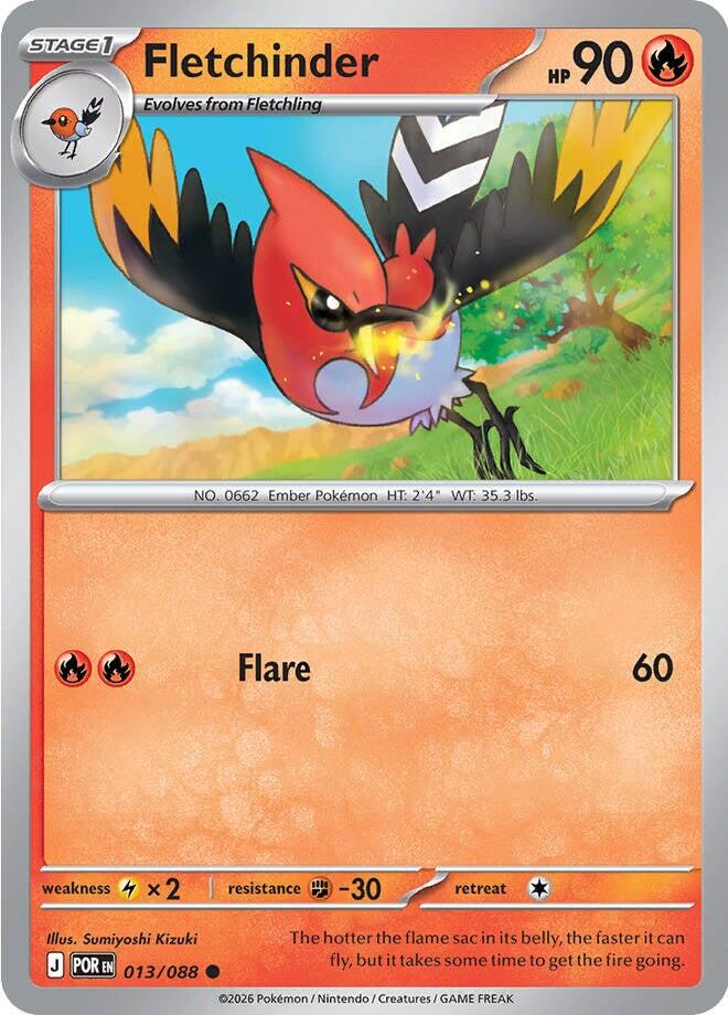 Fletchinder (013/088) [Mega Evolution: Perfect Order] | Card Citadel