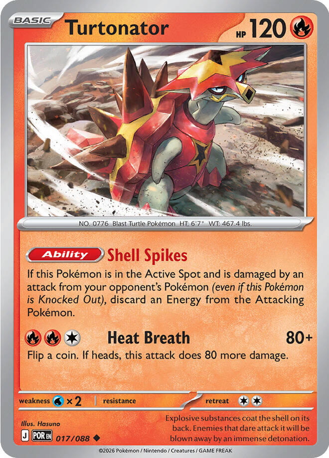 Turtonator (017/088) [Mega Evolution: Perfect Order] | Card Citadel