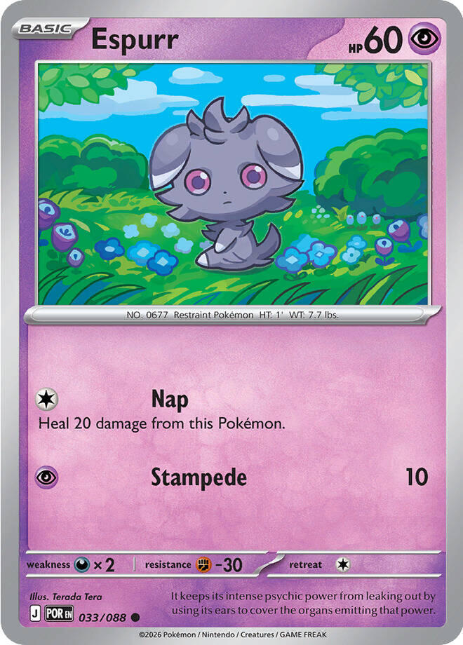 Espurr (033/088) [Mega Evolution: Perfect Order] | Card Citadel