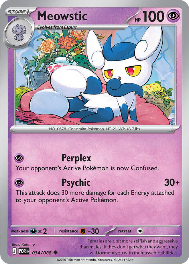 Meowstic (034/088) [Mega Evolution: Perfect Order] | Card Citadel