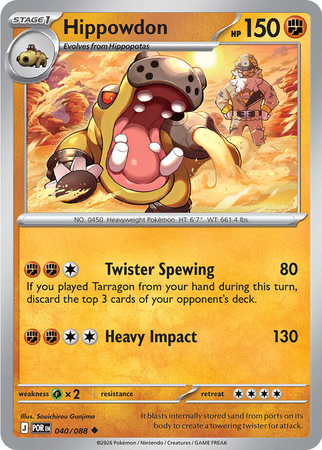 Hippowdon (040/088) [Mega Evolution: Perfect Order] | Card Citadel