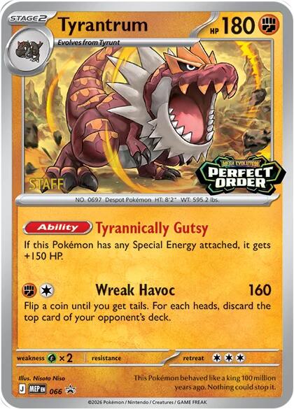 Tyrantrum (066) [Staff] [Mega Evolution Promo] | Card Citadel
