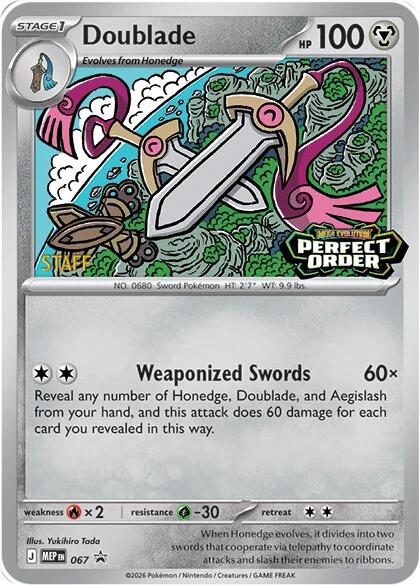 Doublade (067) [Staff] [Mega Evolution Promo] | Card Citadel