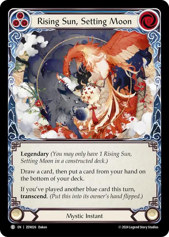 Rising Sun, Setting Moon // Inner Chi [ZEN026] (Part the Mistveil Zen Blitz Deck) | Card Citadel