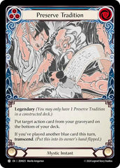 Preserve Tradition // Inner Chi [ZEN025] (Part the Mistveil Zen Blitz Deck) | Card Citadel