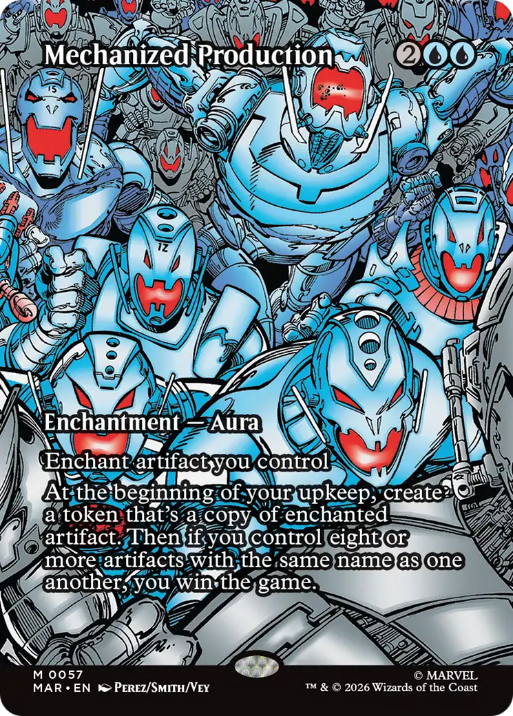 Mechanized Production (Borderless) [Marvel Universe: Eternal-Legal] | Card Citadel