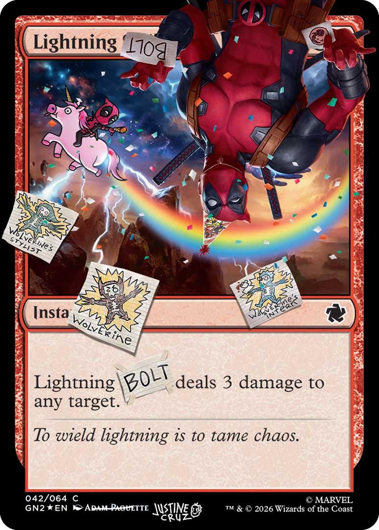 Lightning Bolt (042) (Pool Party Foil) [Secret Lair Drop Series] | Card Citadel