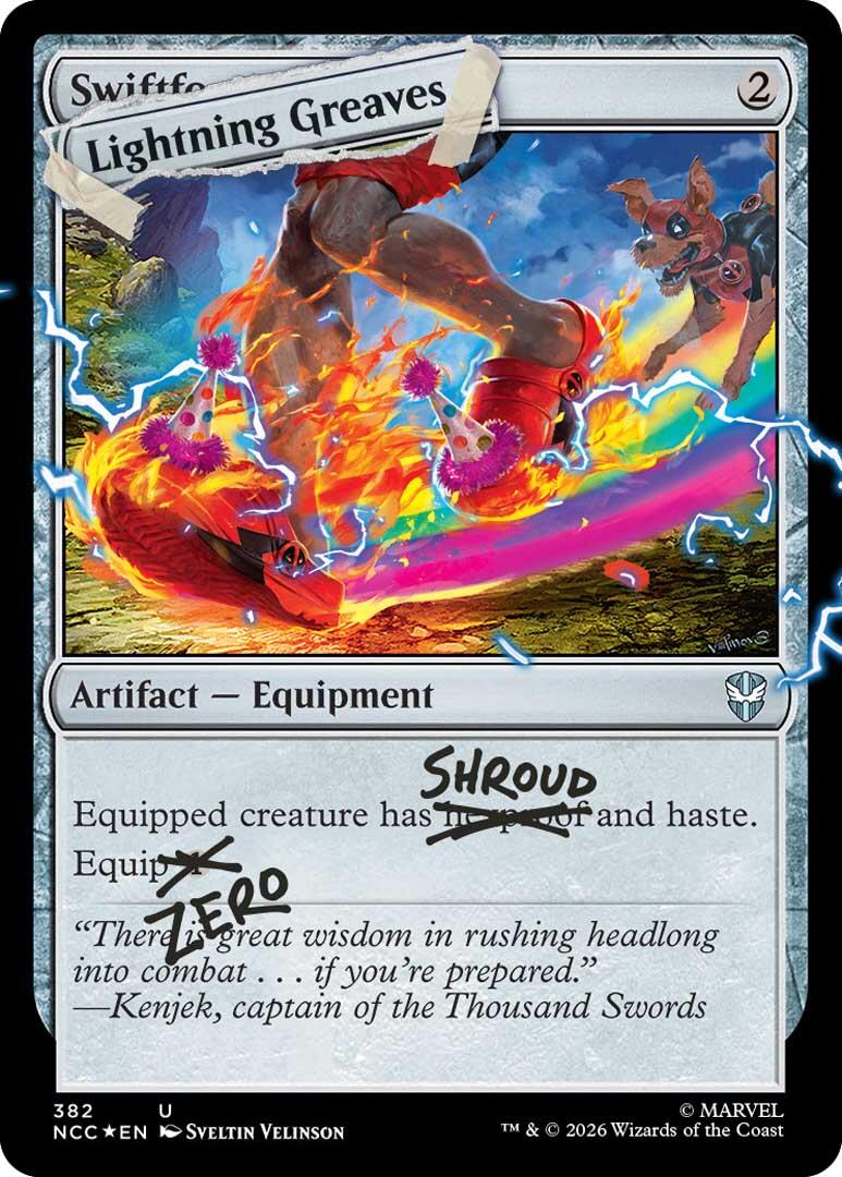 Lightning Greaves (382) (Pool Party Foil) [Secret Lair Drop Series] | Card Citadel