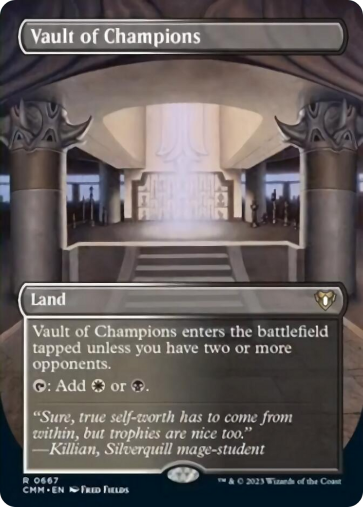 Vault of Champions (Borderless Alternate Art) [Commander Masters] | Card Citadel