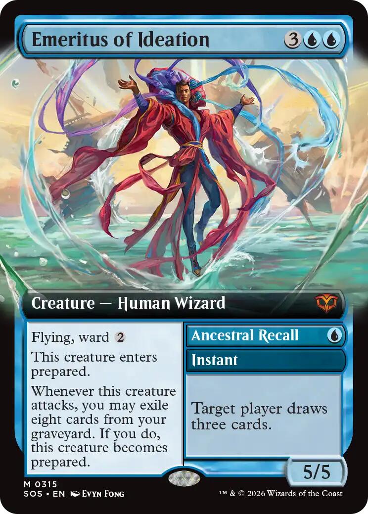 Emeritus of Ideation (Extended Art) [Secrets of Strixhaven] | Card Citadel