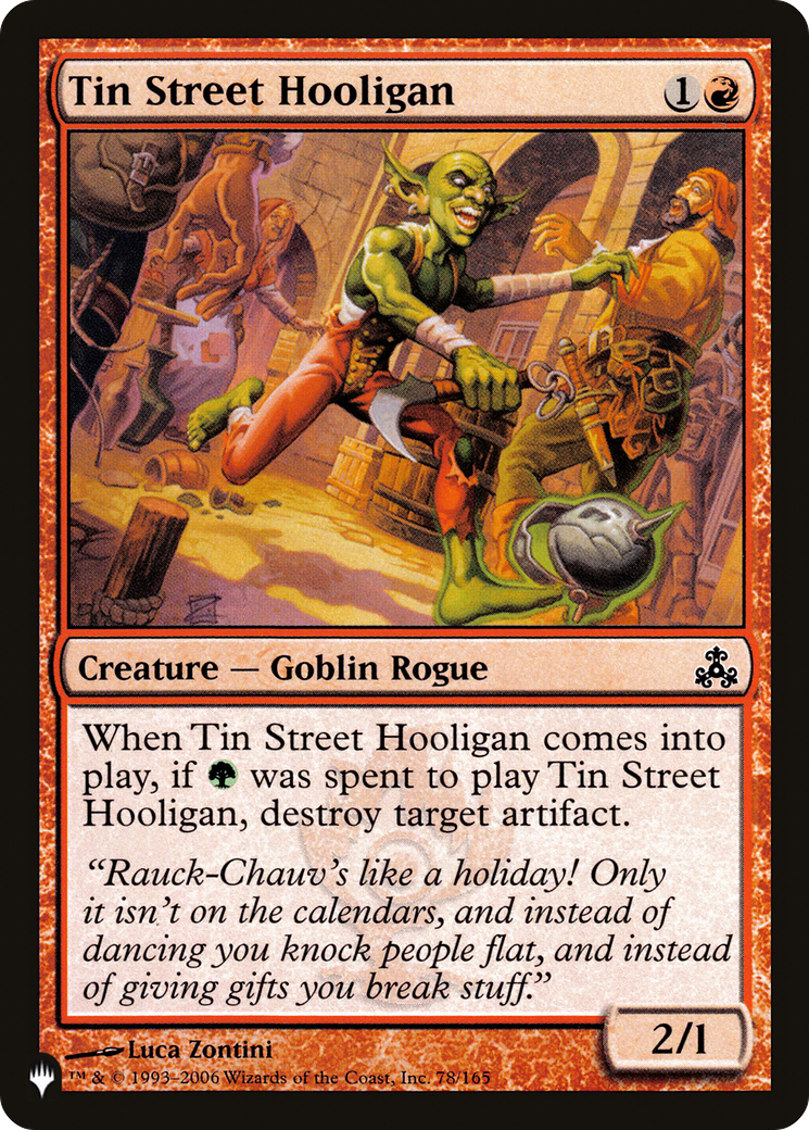 Tin Street Hooligan [The List Reprints] | Card Citadel