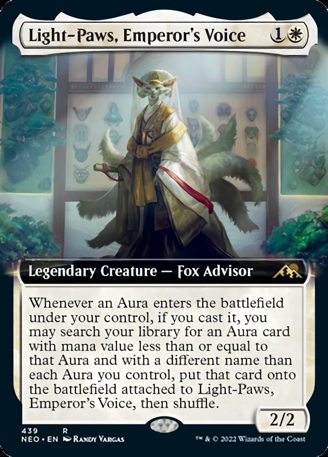 Light-Paws, Emperor's Voice (Extended Art) [Kamigawa: Neon Dynasty] | Card Citadel