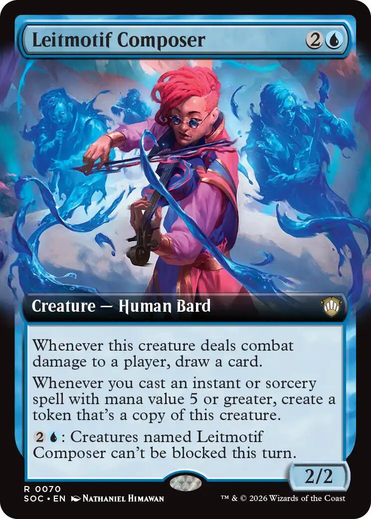 Leitmotif Composer (Extended Art) [Secrets of Strixhaven Commander] | Card Citadel