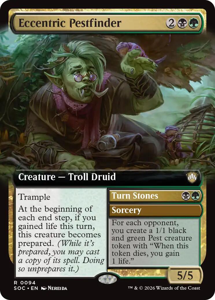 Eccentric Pestfinder (Extended Art) [Secrets of Strixhaven Commander] | Card Citadel