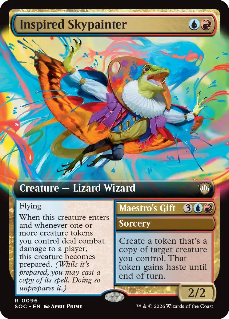 Inspired Skypainter (Extended Art) [Secrets of Strixhaven Commander] | Card Citadel