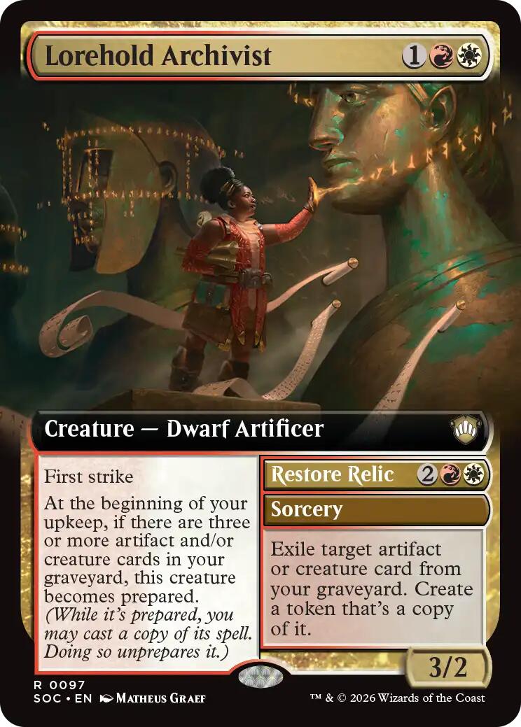 Lorehold Archivist (Extended Art) [Secrets of Strixhaven Commander] | Card Citadel