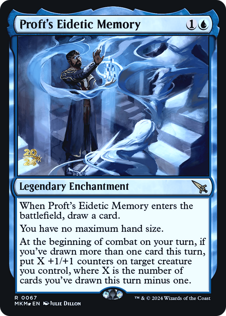 Proft's Eidetic Memory [Murders at Karlov Manor Prerelease Promos] | Card Citadel