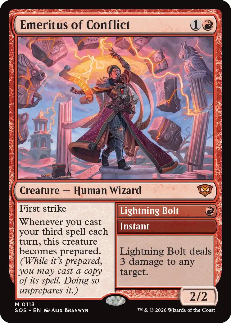 Emeritus of Conflict [Secrets of Strixhaven] | Card Citadel