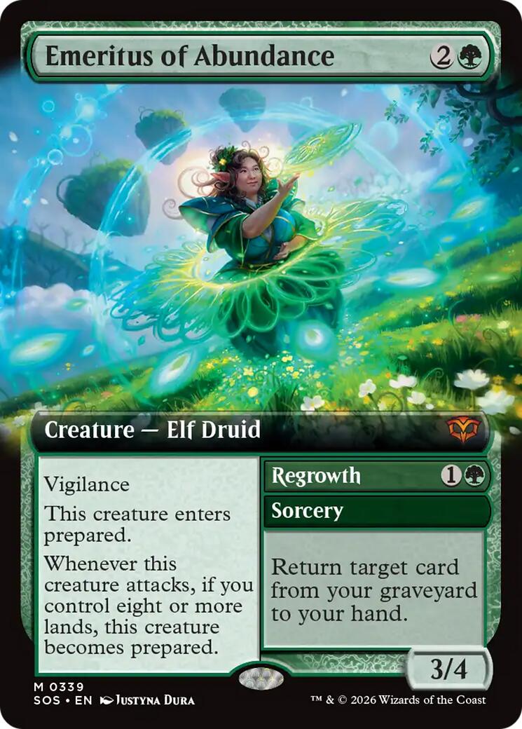 Emeritus of Abundance (Extended Art) [Secrets of Strixhaven] | Card Citadel