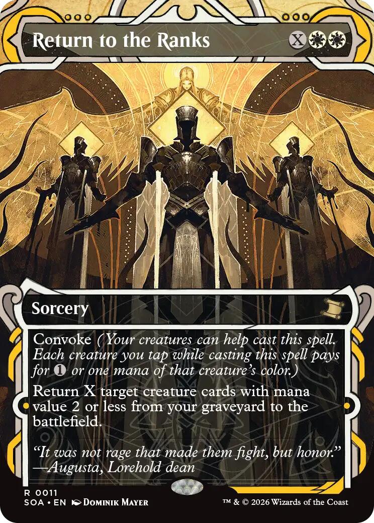 Return to the Ranks [Secrets of Strixhaven: Mystical Archive] | Card Citadel
