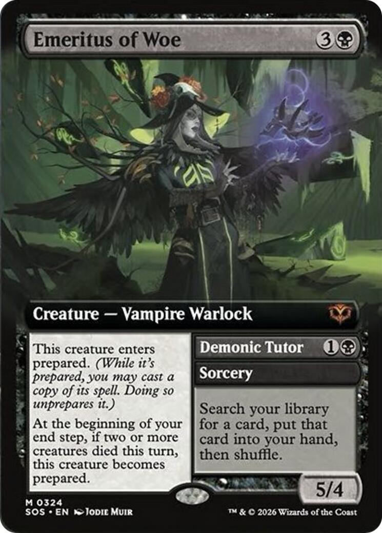 Emeritus of Woe (Extended Art) [Secrets of Strixhaven] | Card Citadel
