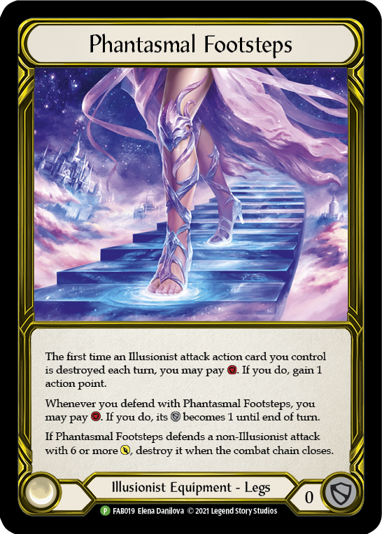 Phantasmal Footsteps (Golden) [FAB019] (Promo)  Cold Foil | Card Citadel