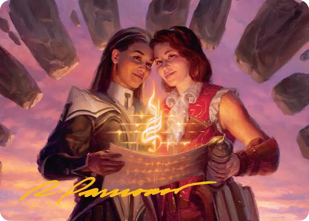 Joined Researchers Art Card (Gold-Stamped Signature) [Secrets of Strixhaven Art Series] | Card Citadel