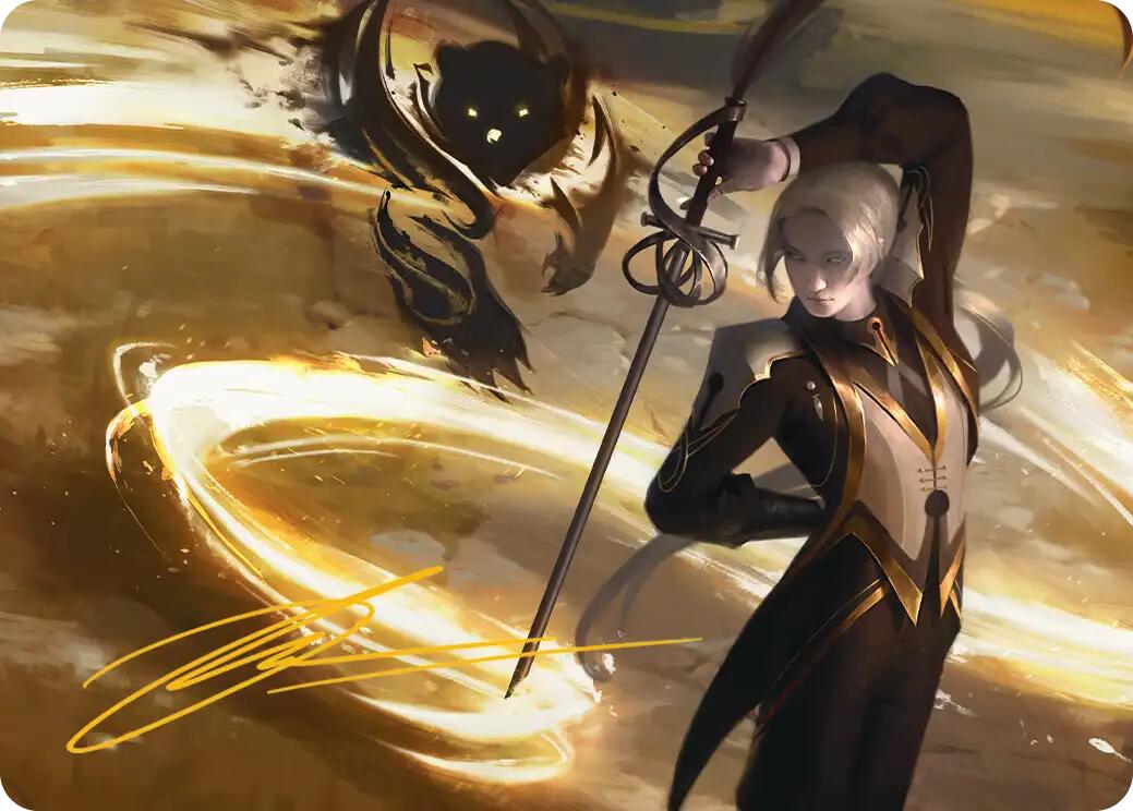 Rapier Wit Art Card (Gold-Stamped Signature) [Secrets of Strixhaven Art Series] | Card Citadel