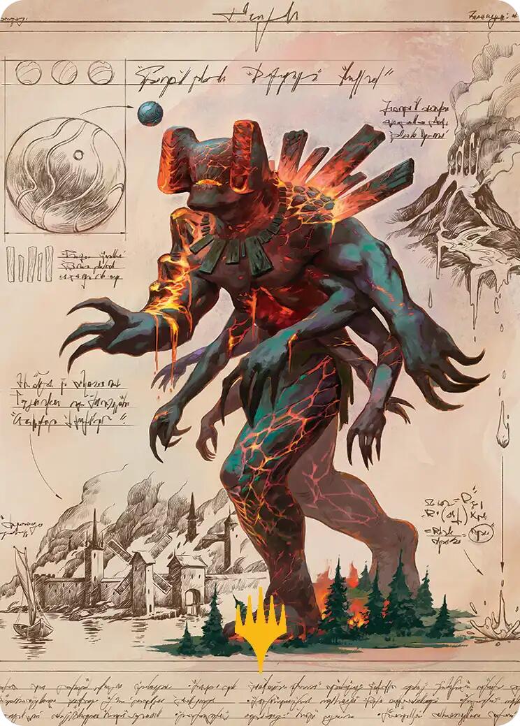 Magmablood Archaic Art Card (Gold-Stamped Planeswalker Symbol) [Secrets of Strixhaven Art Series] | Card Citadel