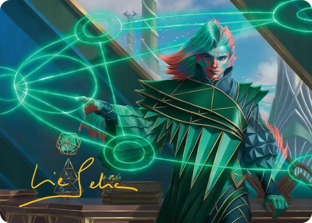 Nev, the Practical Dean Art Card (Gold-Stamped Signature) [Secrets of Strixhaven Art Series] | Card Citadel