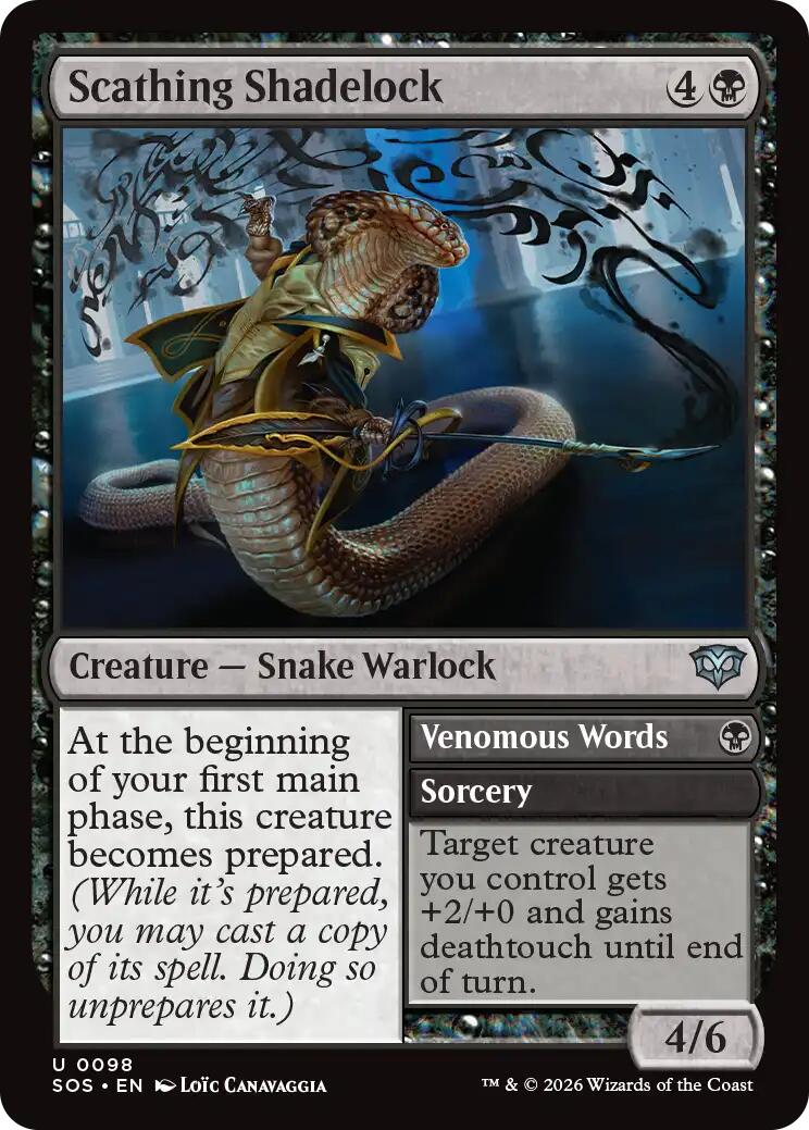 Scathing Shadelock [Secrets of Strixhaven] | Card Citadel